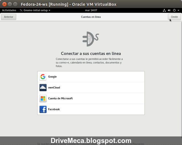 DriveMeca instalando Linux Fedora 24 Workstation paso a paso DriveMeca instalando Linux Fedora 24 Workstation paso a paso