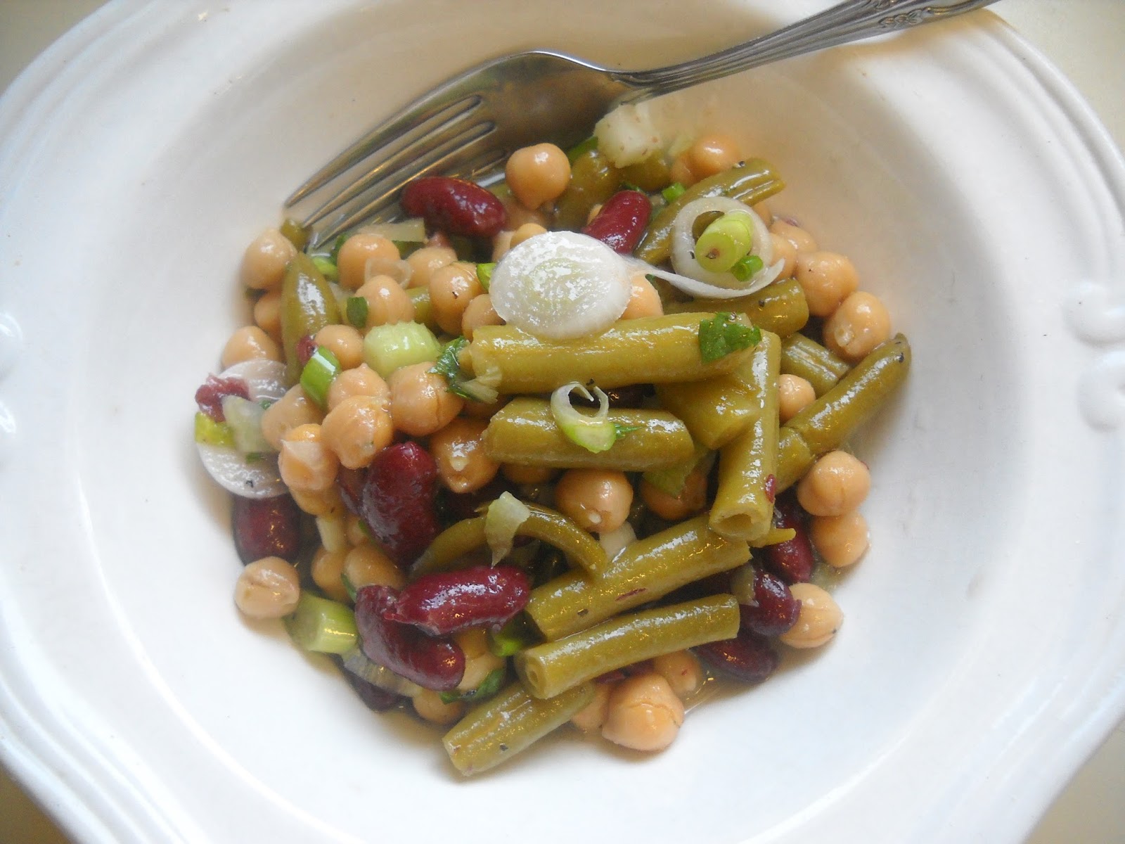 Blessed Vegan Life Three Bean Salad with Mint