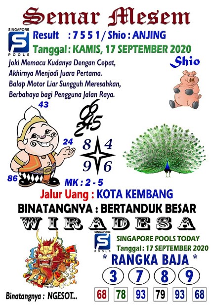 Syair Sgp 17 September 2020 - Prediksi Sgp Hari Ini - Ubertoto