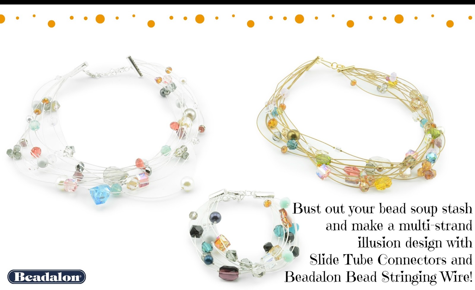 Make a beautiful, deceptively easy, multistrand illusion bracelet and