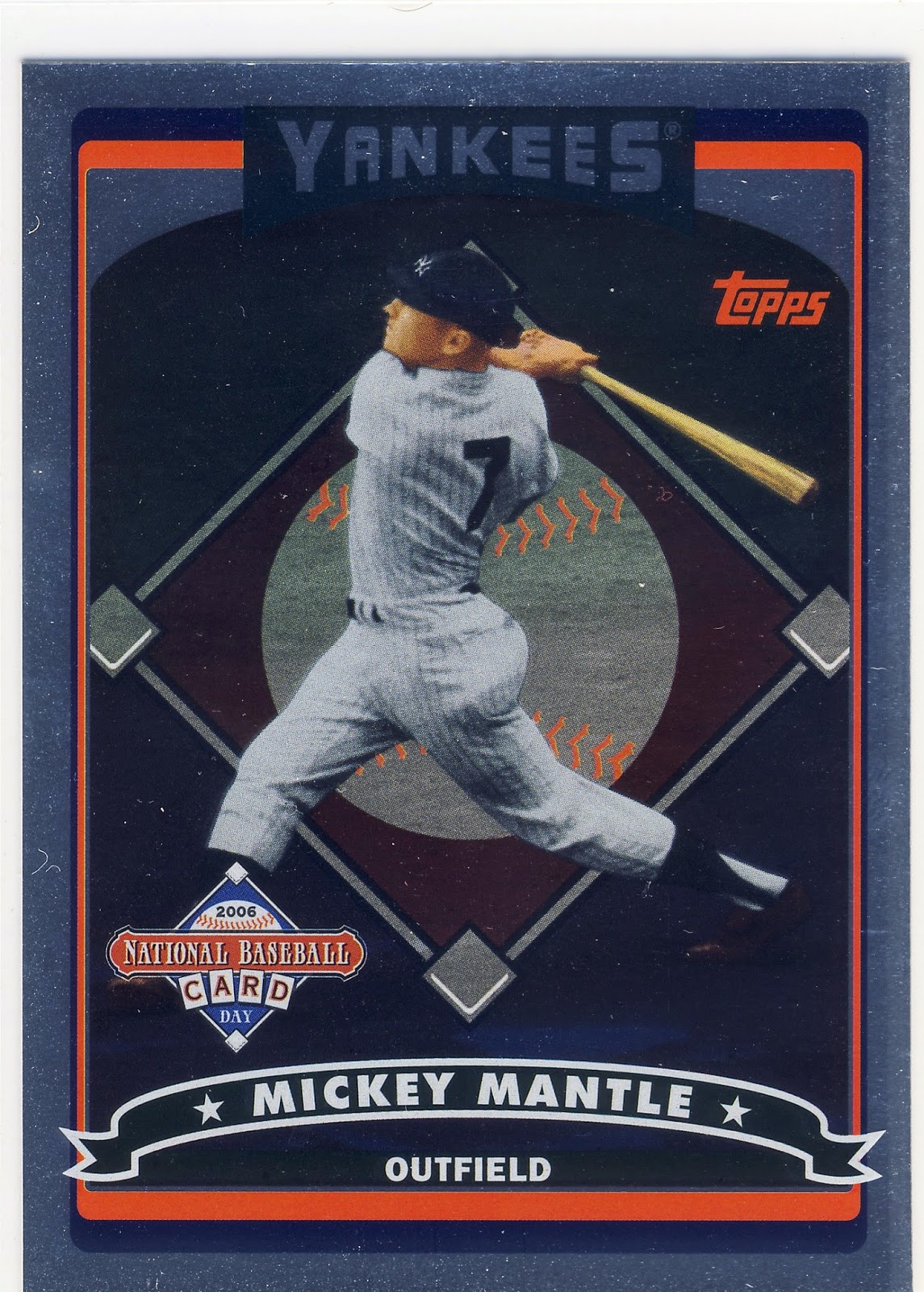 2006 Topps National Baseball Card Day #T2 Mickey Mantle.