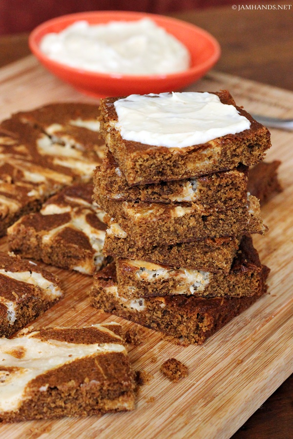 Gingerbread Bars with Cream Cheese Frosting