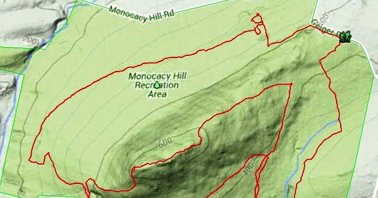 Monocacy Hill Trail Map Southeastern Pa Hiking: Monocacy Hill Recreation Area