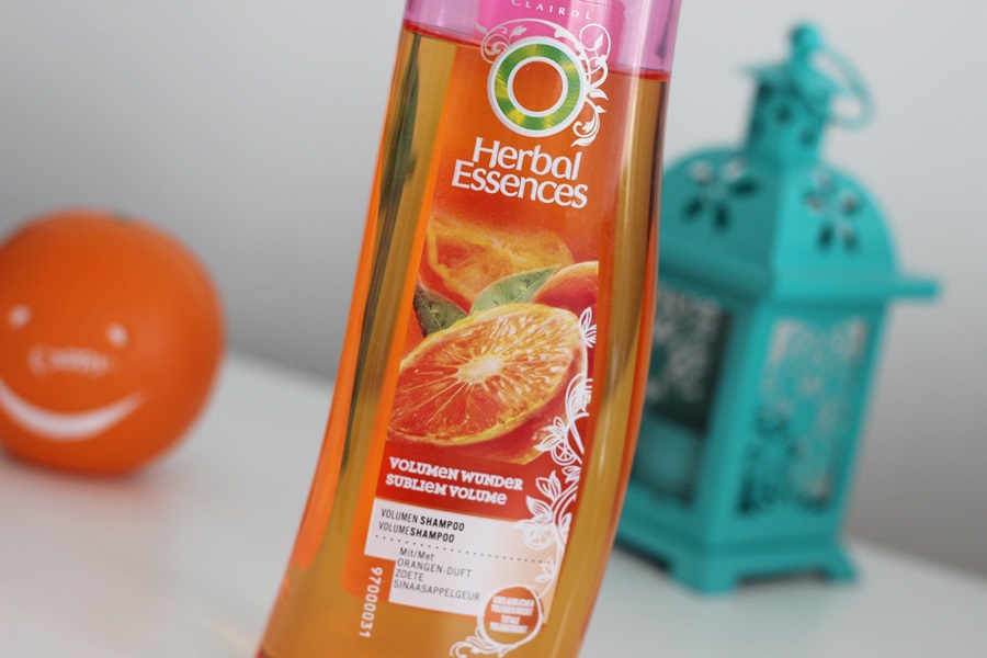 Sapphire Eyes and Rubin Lips Herbal Essences Volume Shampoo Orange Scent