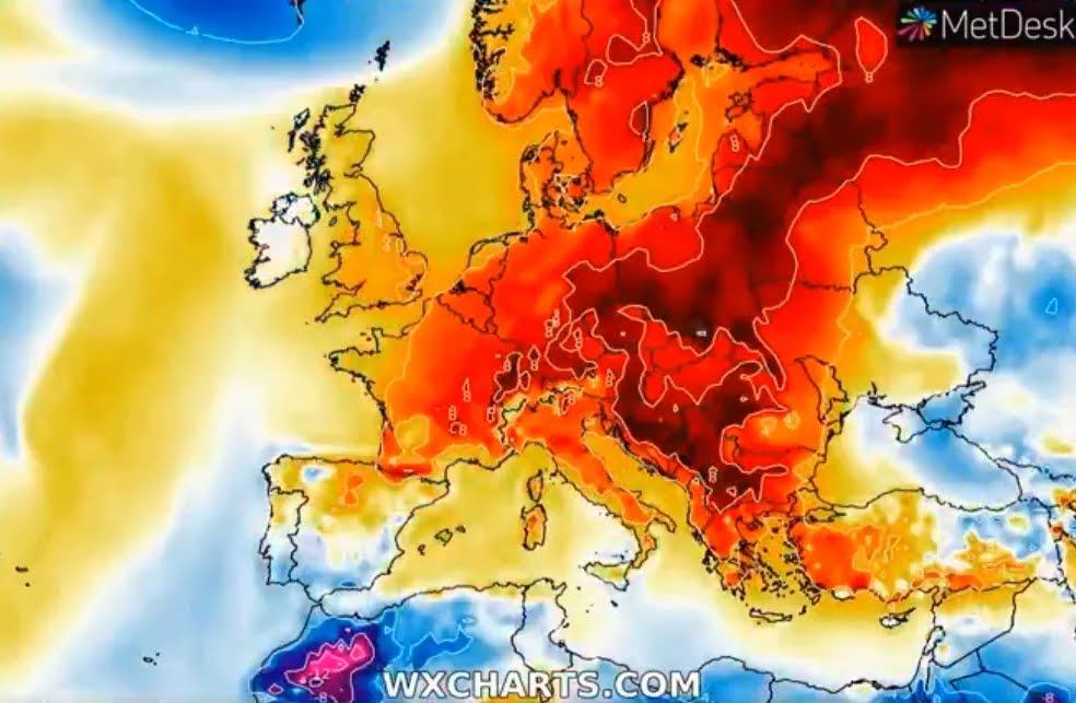 Uno strano fenomeno climatico si diffonde in tutta Europa.