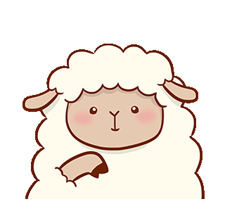 LINE Creators' Stickers - Big Funny Sheep Example with GIF Animation