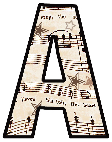 music alphabet clipart - photo #5