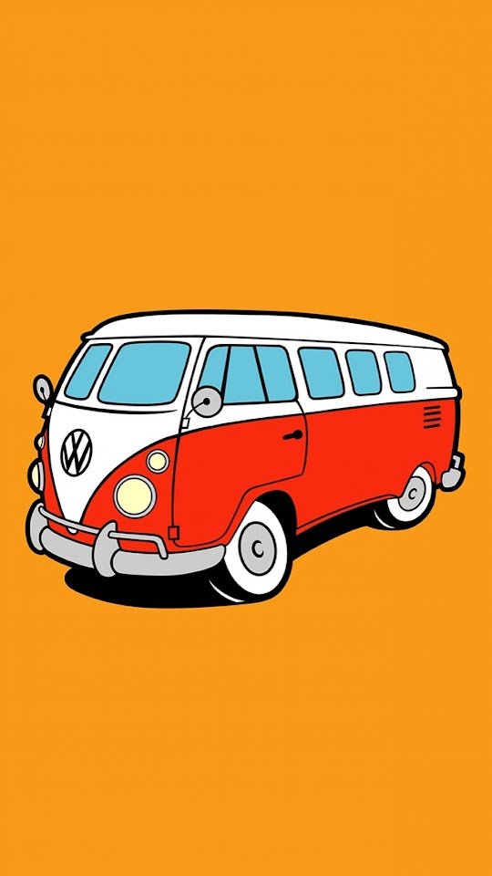   Old Bus Illustration   Android Best Wallpaper