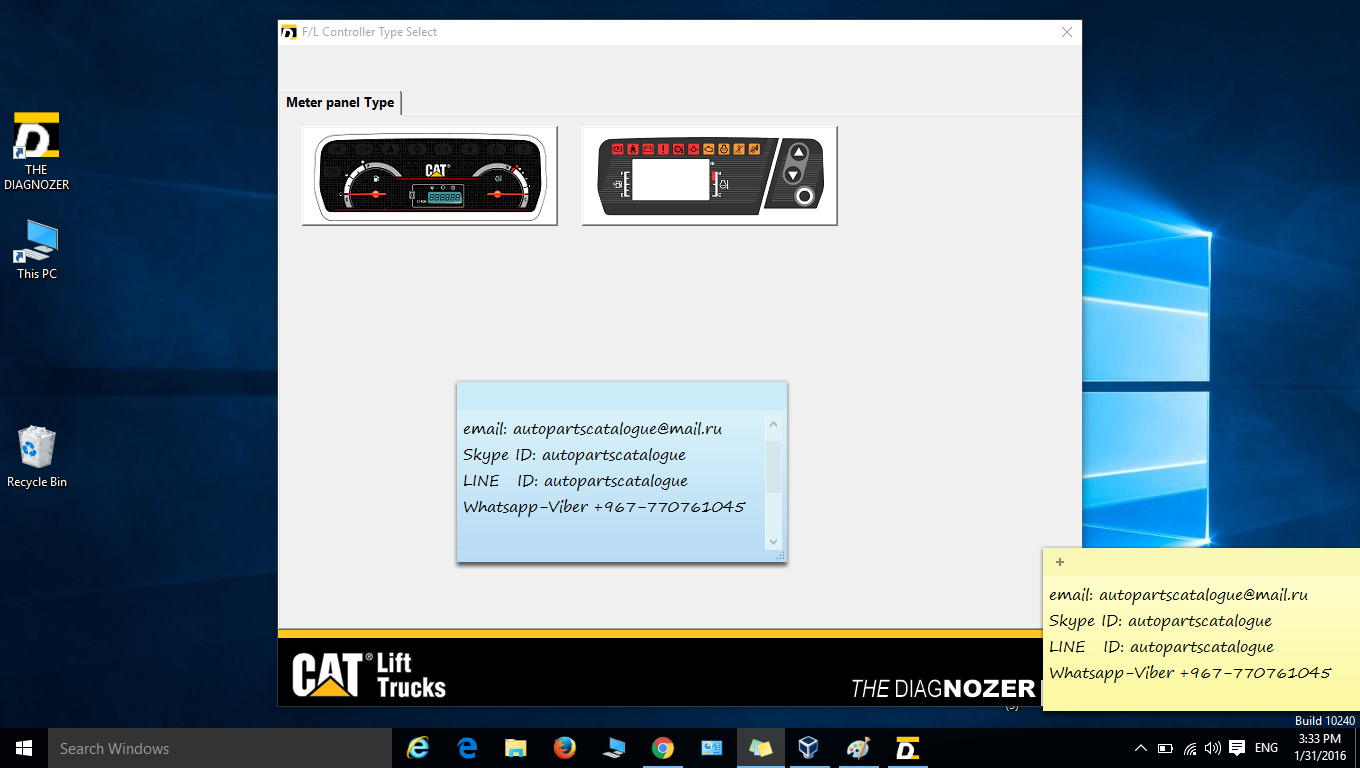 Caterpillar Forklifts Diagnostic Software Diagnozer 3.90