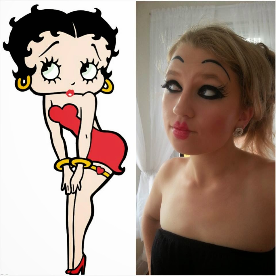 Upcy Betty Boop (Must try MakeUp Looks to Try This Halloween).