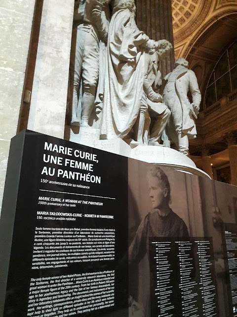 Exposition Marie Curie Panthéon Paris scientifique monument historique CMN