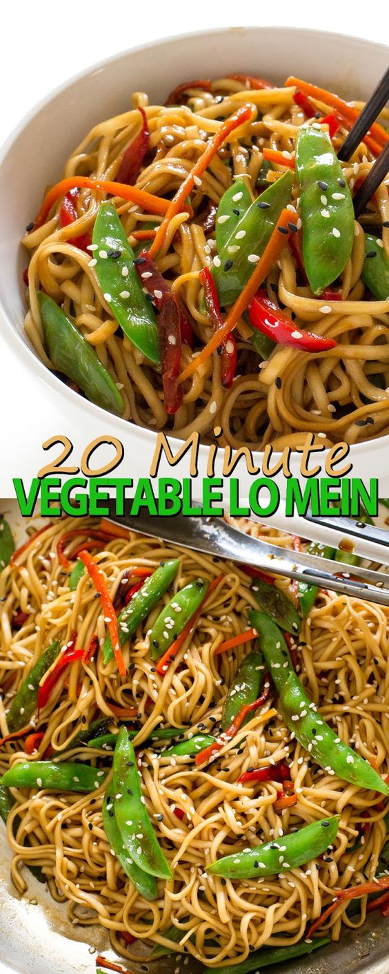 20 MINUTE VEGETABLE LO MEIN Easy Tasty Recipes