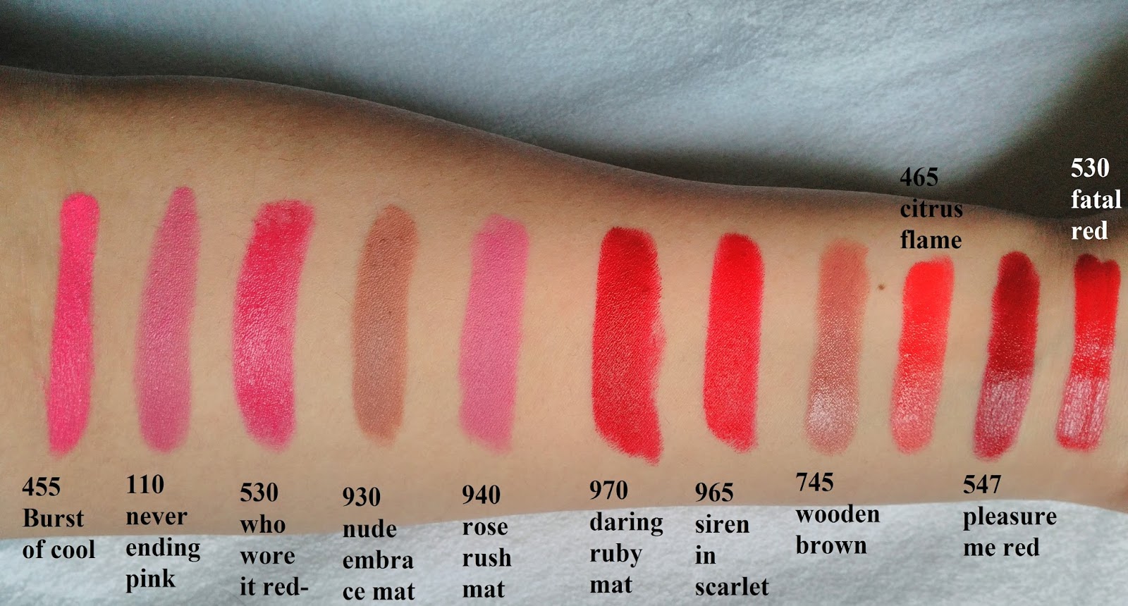 Mutluluk Herşeydir Maybelline Ruj Koleksiyon Ve Swatchlari