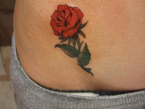 Rose Tattoo design for Hips