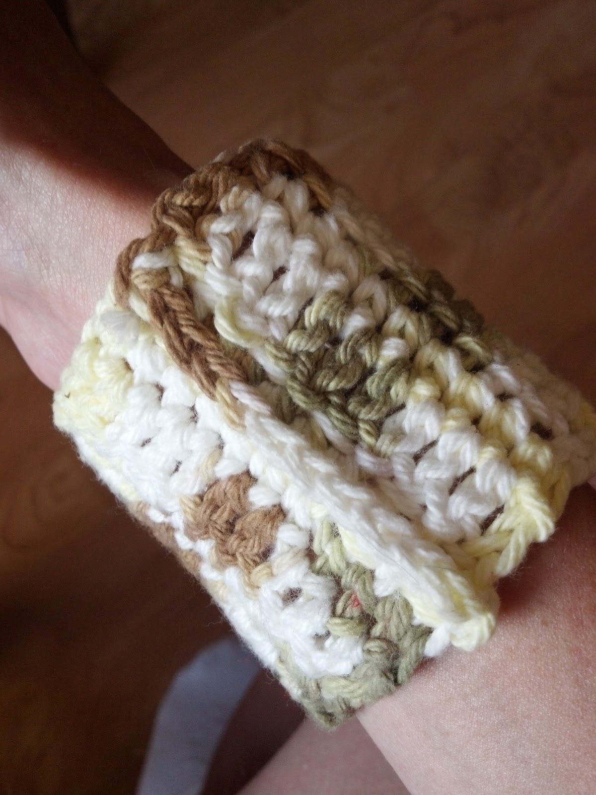 Dandelion Mountain Crochet Wrist Sweatband
