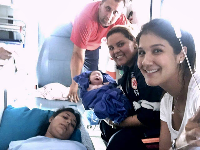 Iretama: Equipe do SAMU realiza parto dentro da ambulância