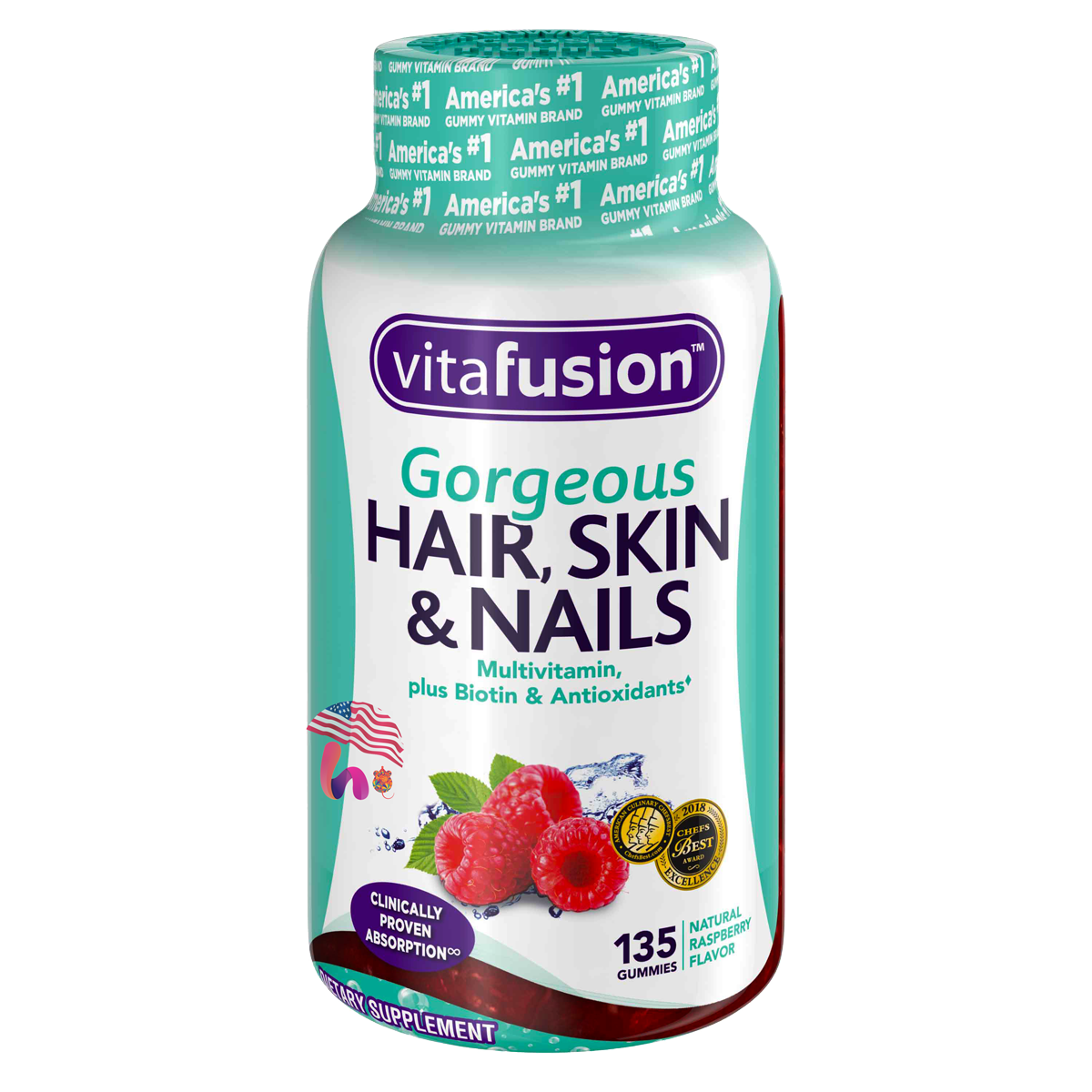 Kẹo Dẻo Hair Skin & Nails Vitafusion Gorgeous Của Mỹ