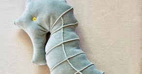 Craft Tutorials Galore at Crafter-holic!: Seahorse Pillow Pattern