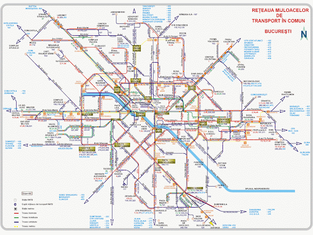 Bucharest transport maps