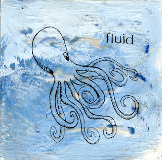 Encaustic painting of octopus © 2012 by Sylvia Liu