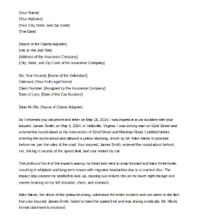 sample demand letter to insurance company for personal insurance demand letters