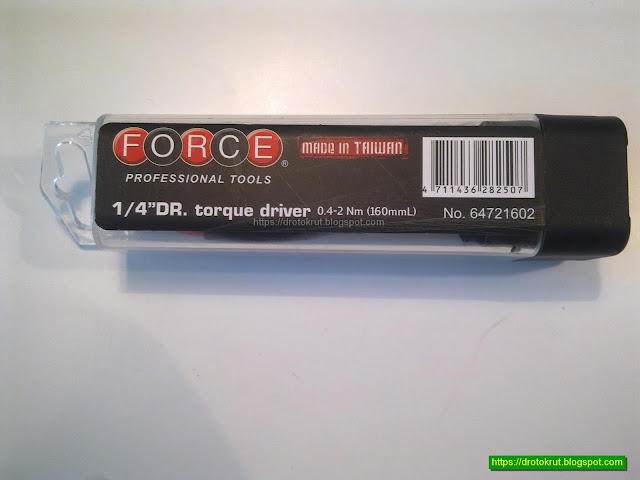 Динамометрическая отвертка Force 64721602 в упаковке