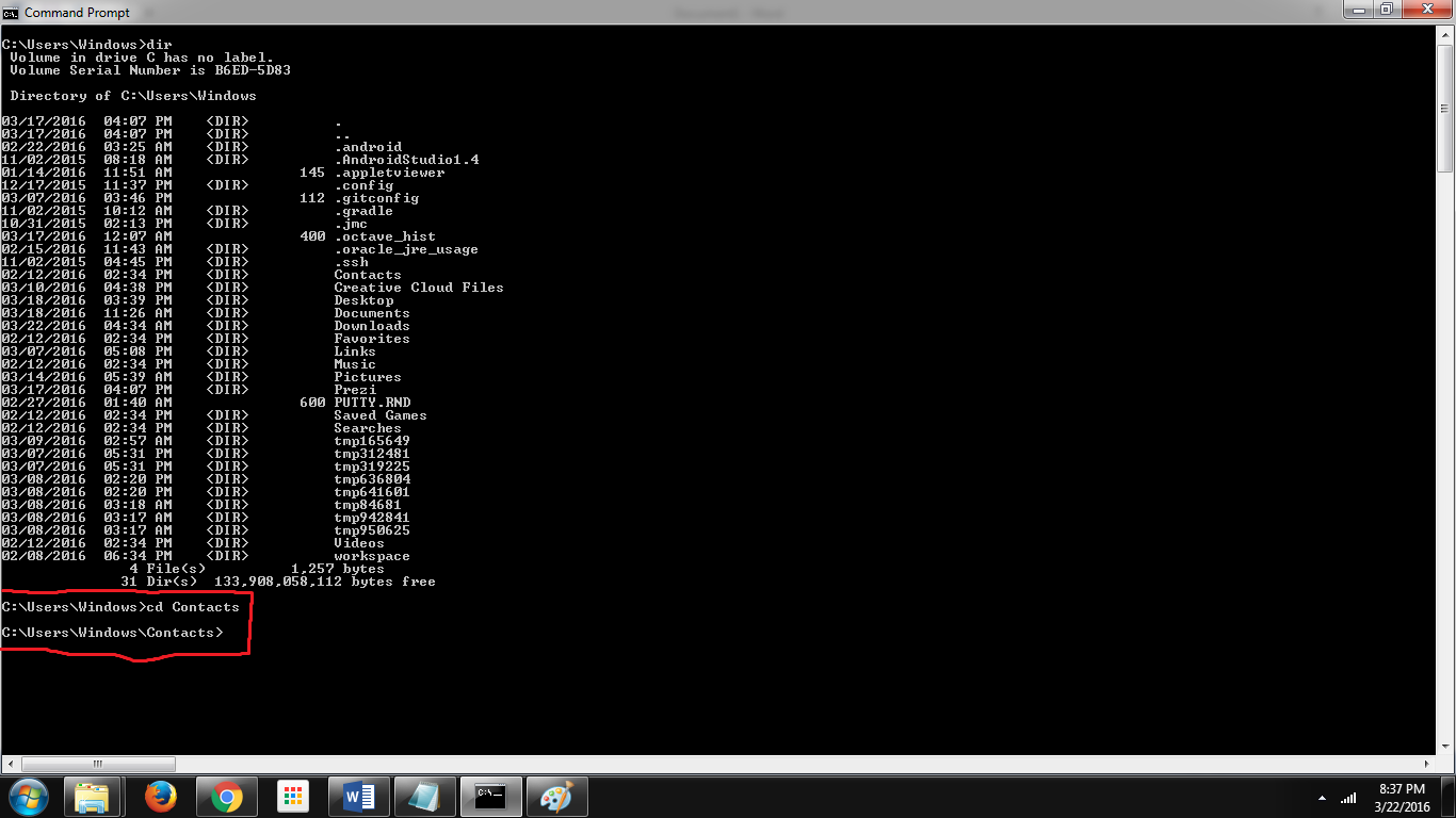 CMD session 1 Basic commands.