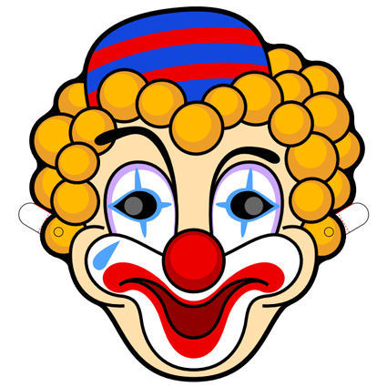 Clown Mask Printable