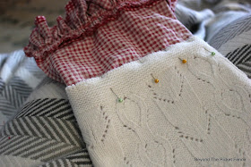 sewing stockings, Christmas ideas, DIY, Upcycle, http://bec4-beyondthepicketfence.blogspot.com/2015/12/12-days-of-christmas-day-10-how-to.html