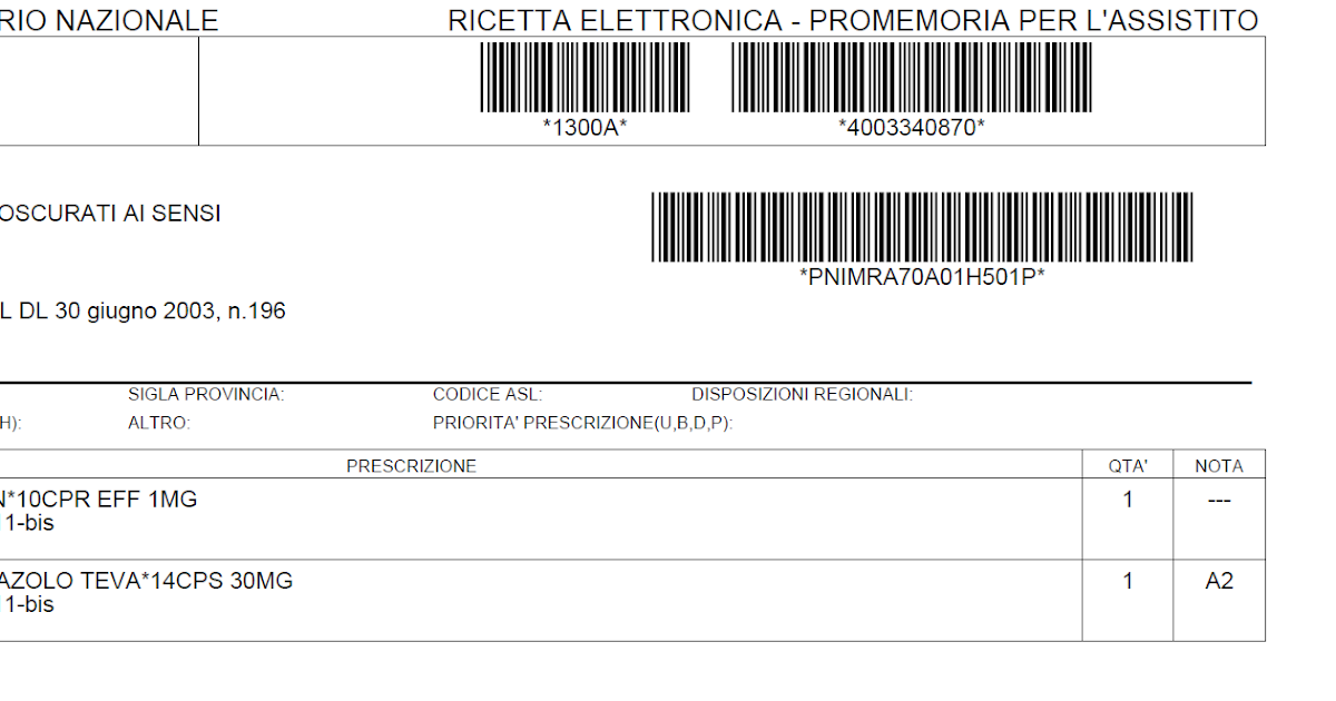 University Guida all'uso della ricetta elettronica