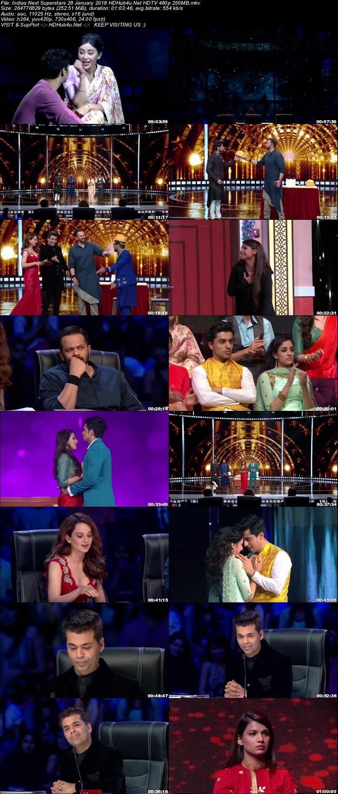 Indias Next Superstars 28th January 2018 HDTV 480p 250MB Download