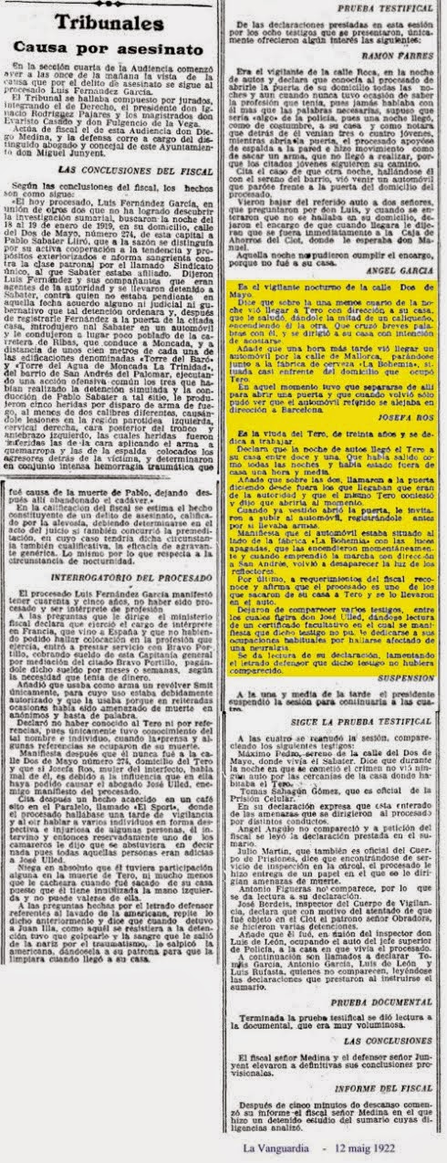 La Vanguardia 1922