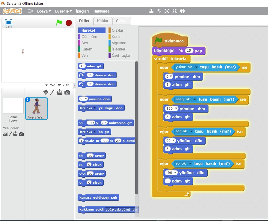 Scratch'te Labirent Oyunu Yapma