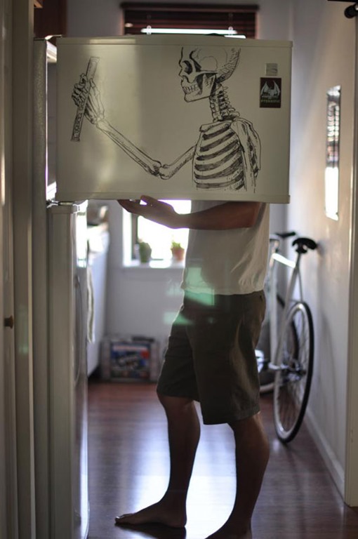 Arte na geladeira
