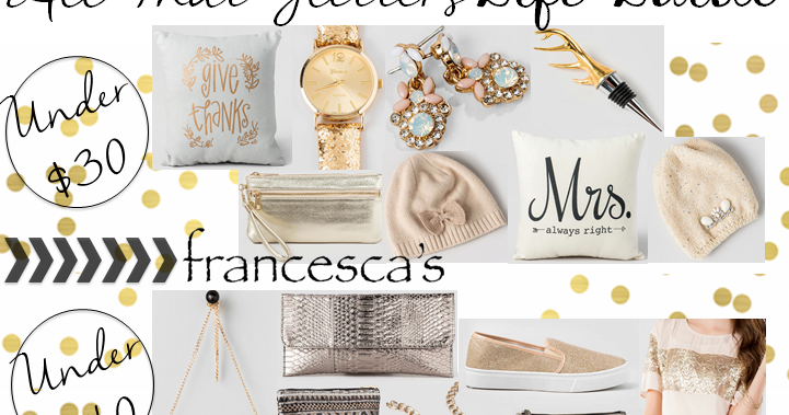 Francesca's: All That Glitters Gift Guide - Styled Blonde