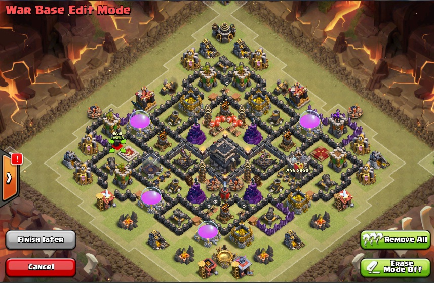 Latest TH9 War Base Design Anti Dragon Anti Hog Riders Low ELO