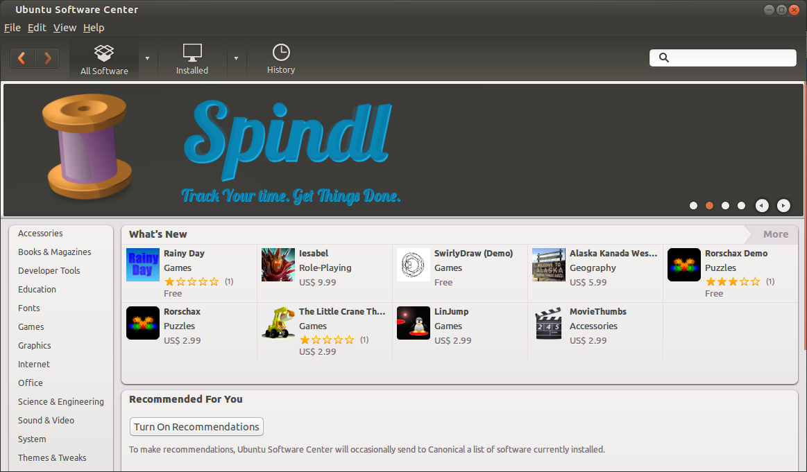 MENGENAL LAYANAN UBUNTU SOFTWARE CENTER ~ Ladang Belajar.,!