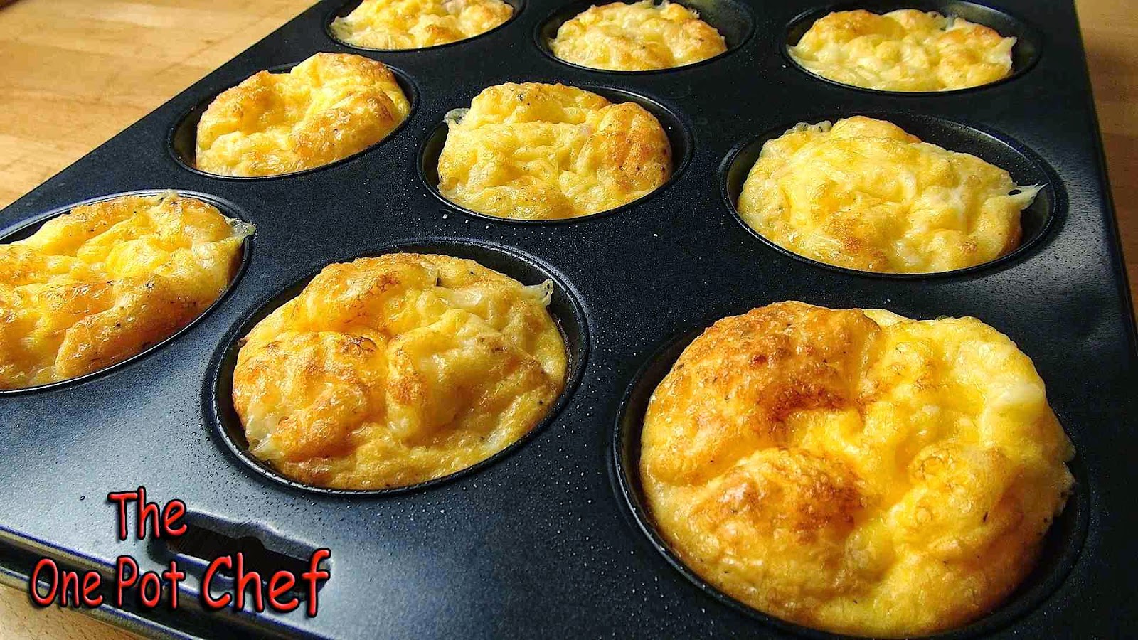 The One Pot Chef Show: Oven Baked Mini Omelettes - RECIPE