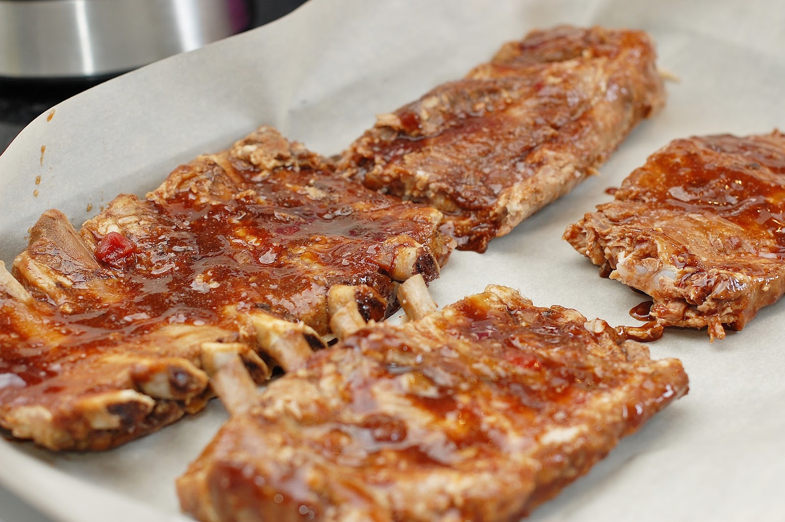 In Michelle's Kitchen Whiskey Rum Barbecue Ribs