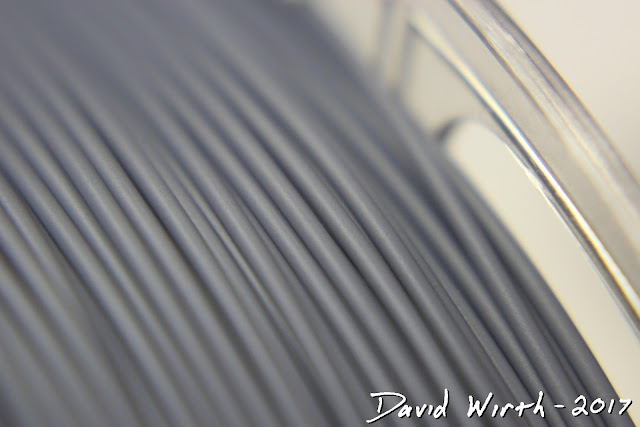 close up view of pla filament