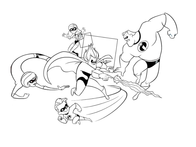 incredibles coloring pages Free Coloring Pages Printables for Kids