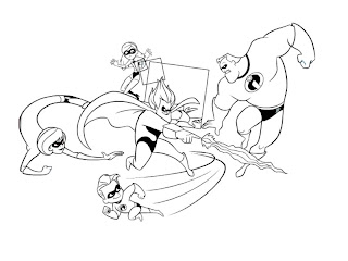 incredibles coloring pages for kids