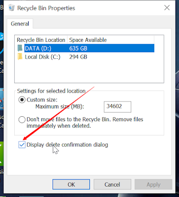 Cara Menampilkan Kotak Dialog Delete Windows 10