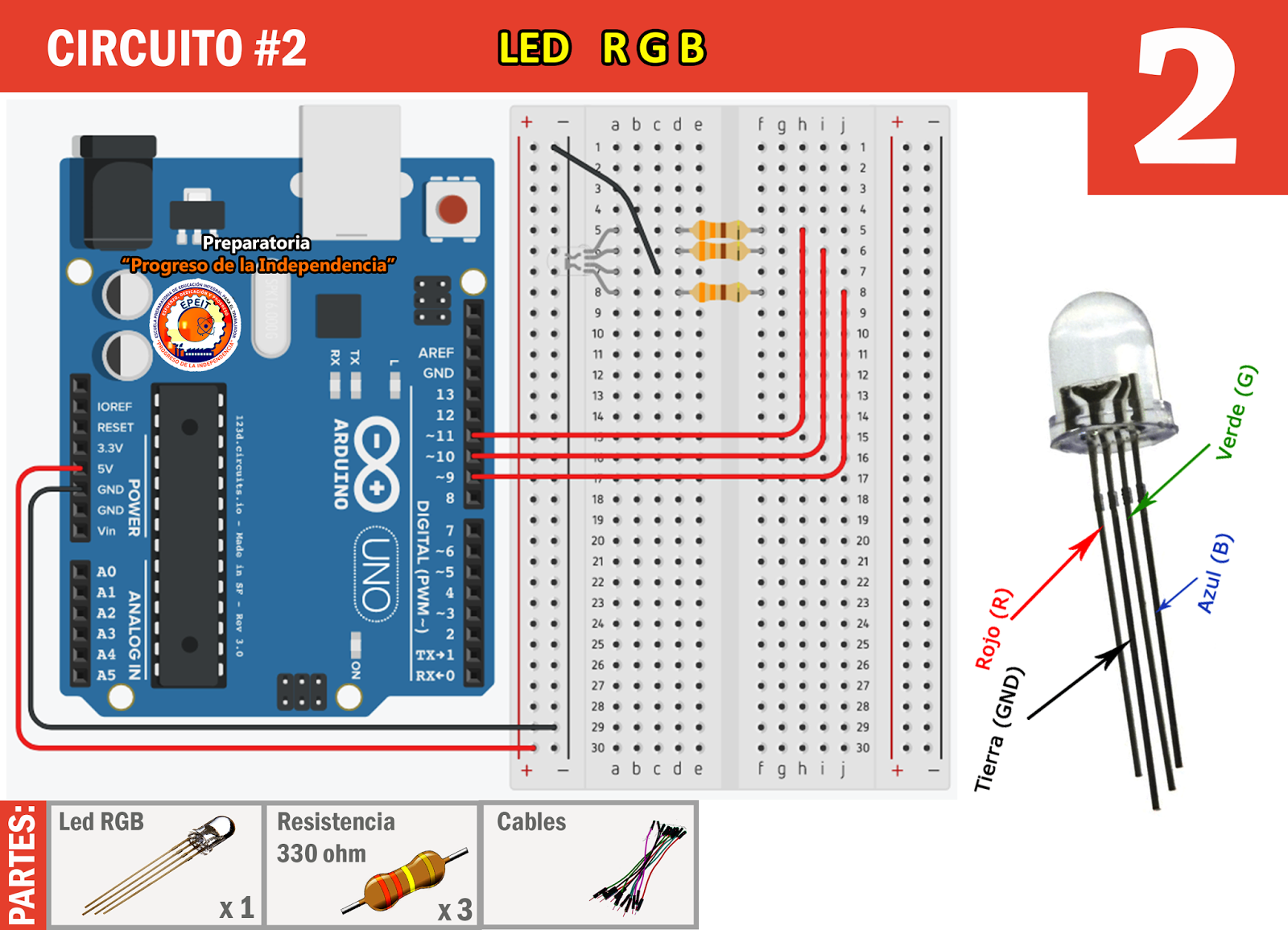 Curso Básico De Arduino Lección 2 Led Rgb Robótica Educativa