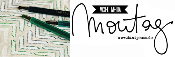 Mixed Media Montag | DIY: Stoffbezug mit Gesso, Masks und Paper Crafter Crayons von Faber Castell
