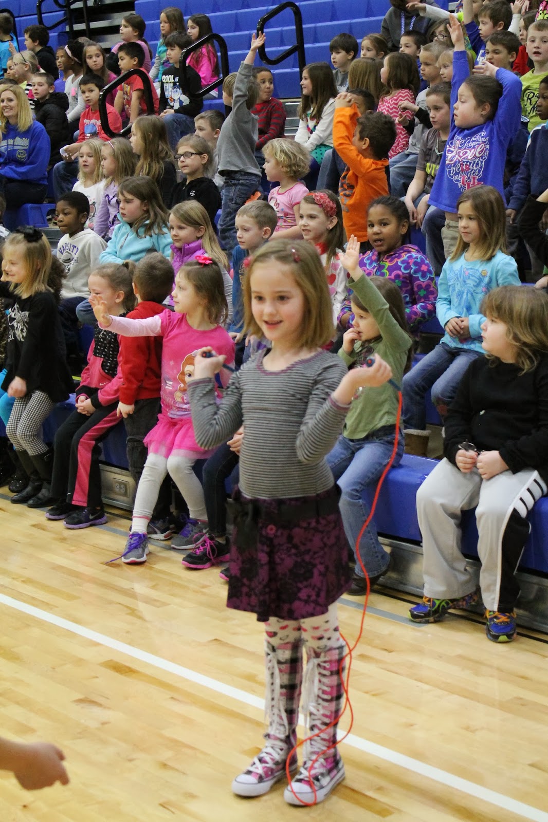 Mrs. McClintock's Kindergarten Cuties Jump Rope Assembly