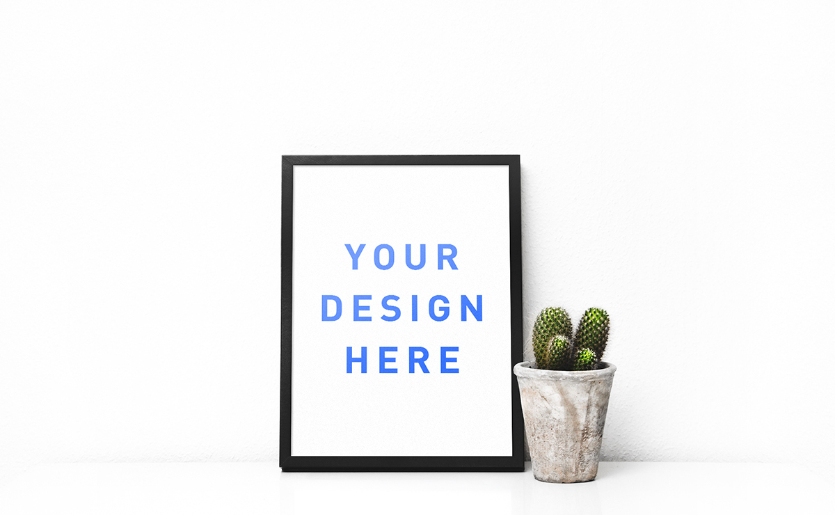 Download Poster Frame Mockup PSD Free | Free Design Data
