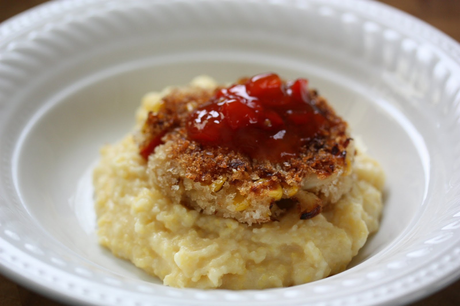 Crab Cakes Over Grits Crab Cakes Over Grits
