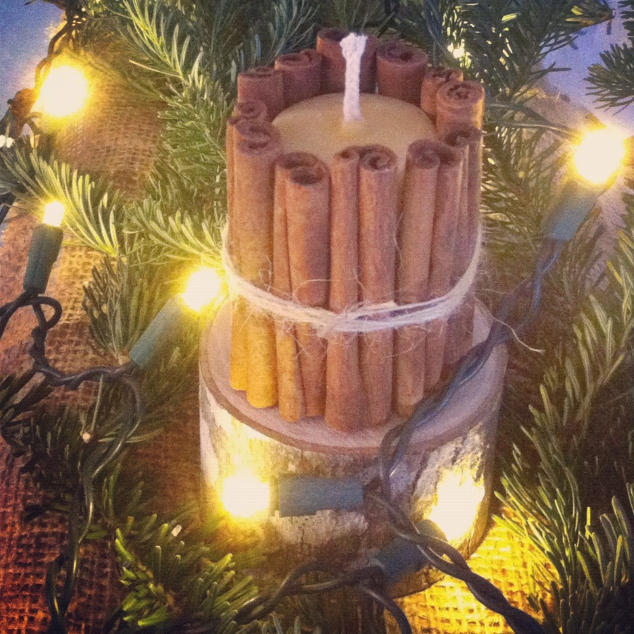 Cantabridgette Holiday Crafting Cinnamonstick Candles