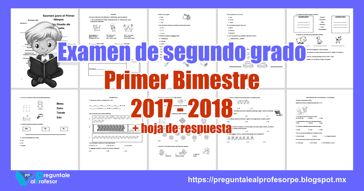 Guia De Estudio Para Segundo De Primaria Primer Bimestre preguntaalmaestro.blogspot.com
